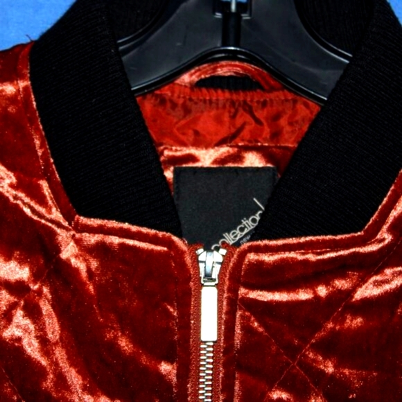 Collection B New York Velvet Bomber Jacket S - Picture 3 of 6